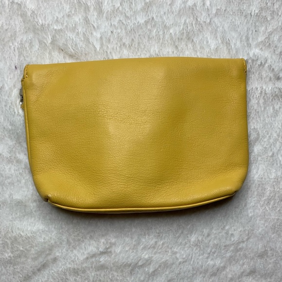 Danier Genuine Leather Clutch - Yellow - Picture 3 of 4
